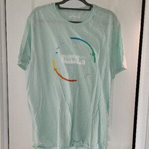 Mens Hurley H Paint Circle Logo T-shirt XL